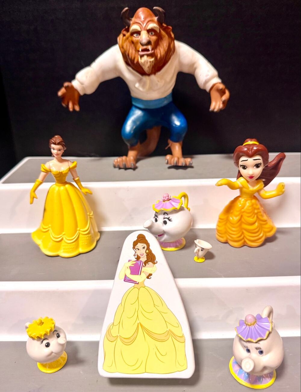 vintage 1990’s Disney Beauty and the Beast figures Burger King
